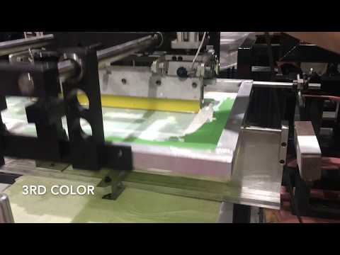 Screen printing multiple color designs on tubes with the Model F1-DC