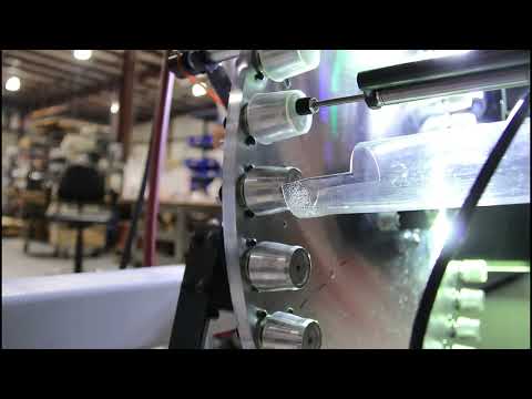 Automatic Screen printing of dosage medicine cups with the Model Vinci