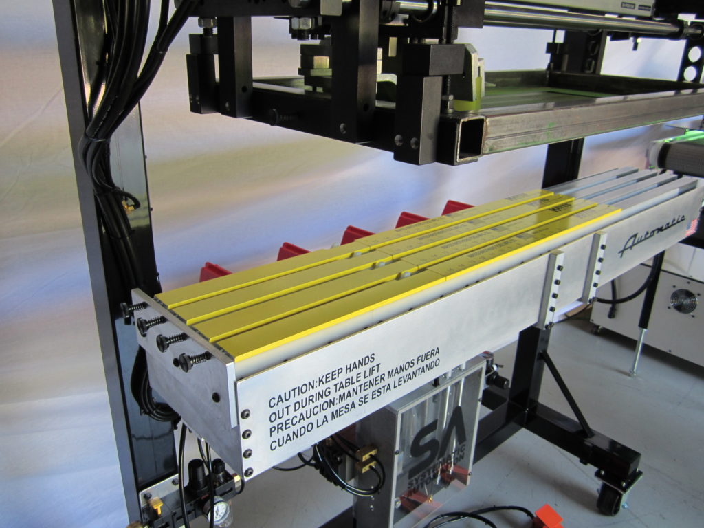Ruler screen printer