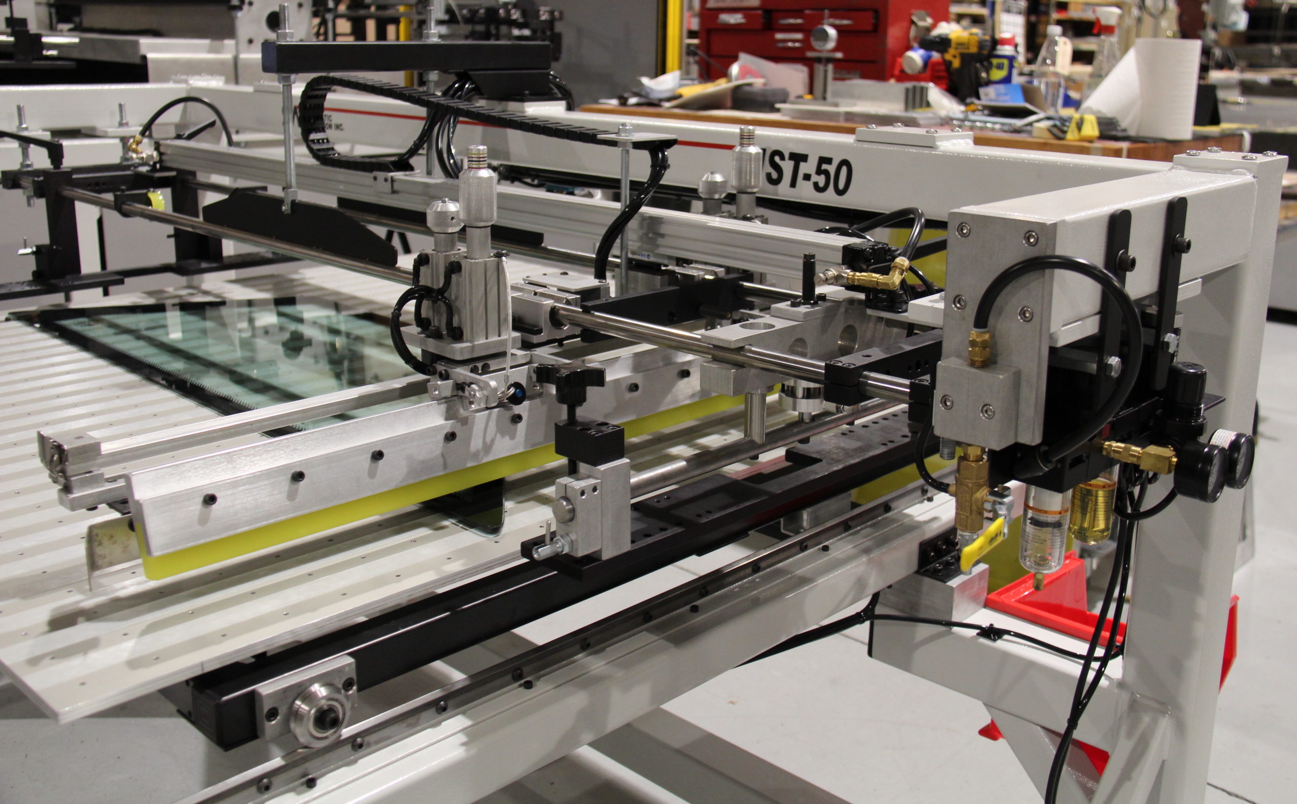 sliding table, screen printing machine