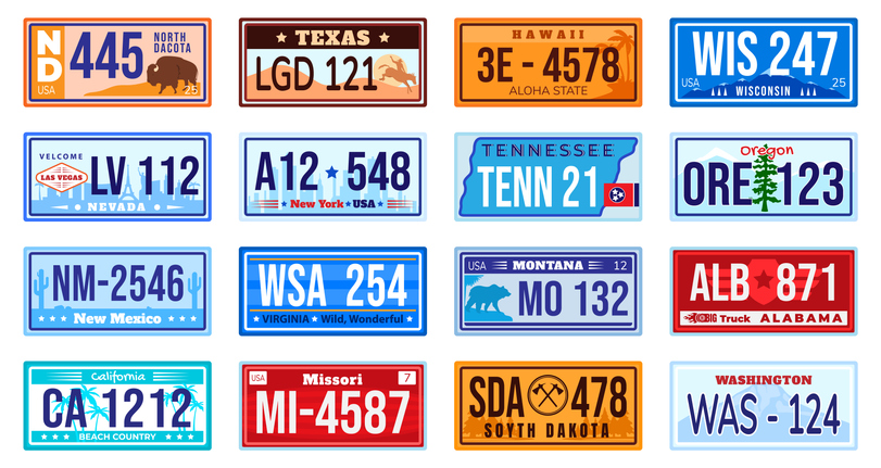 Small, Legal, Printed Number Plates For All Vehicles