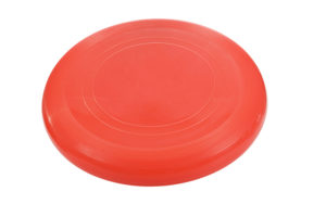 Frisbee or red flying disc