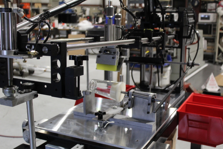 screen printing a pint glass