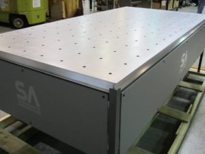 vacuum table with custom hole patterns