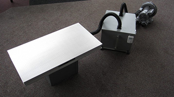 vacuum table coolant separator