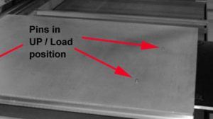 vacuum table automatic pin registration