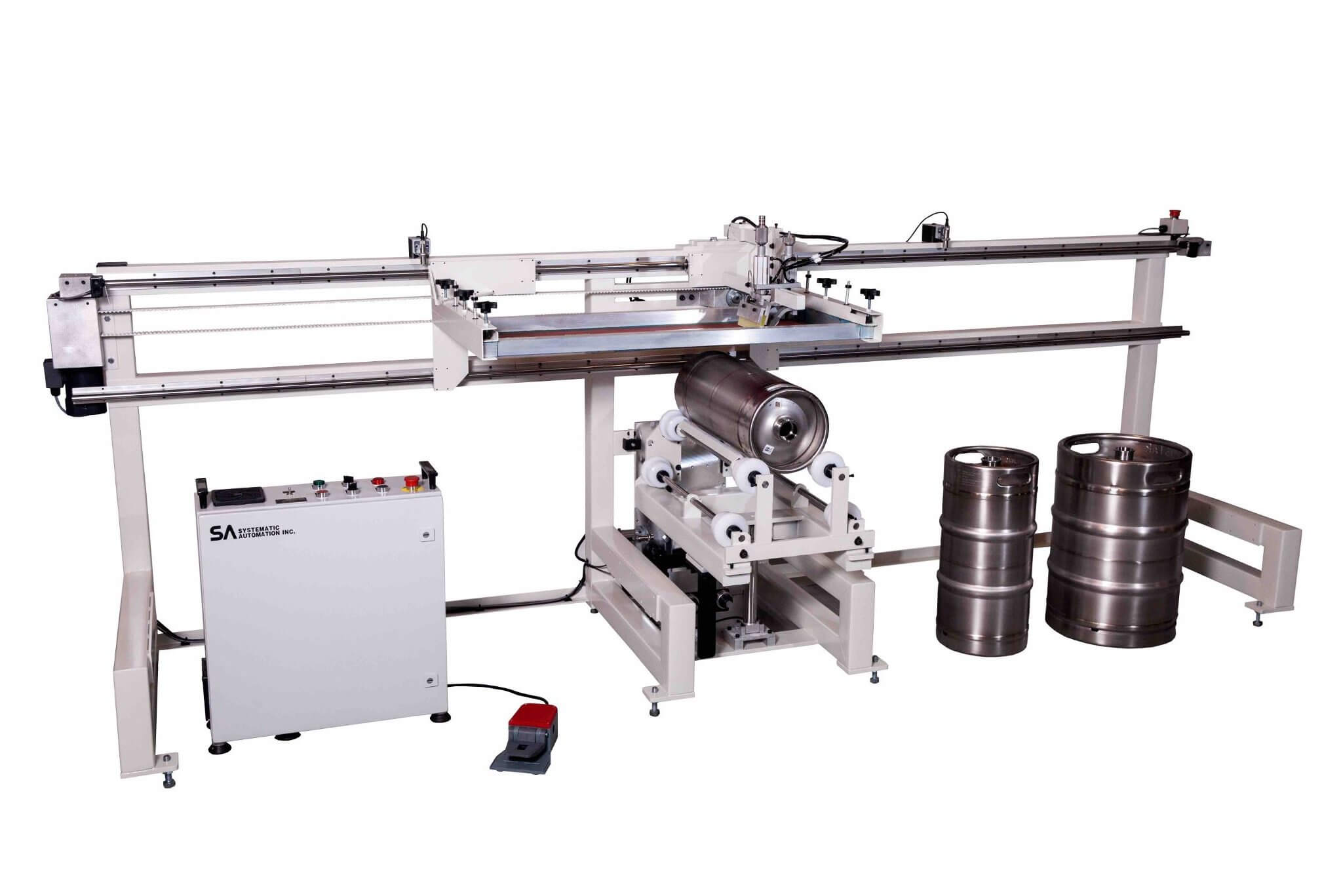 Model KEG screen printing machine