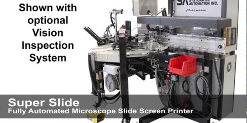 Automatic Screen Printing Microscope Slides